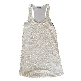 Autre Marque Kleid aus Viskose Weiß Creme Größe M