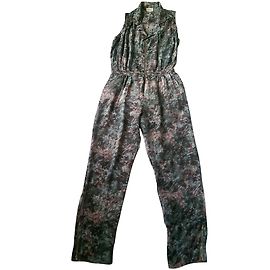 Gat Rimon Seidenoverall Grün und Braun