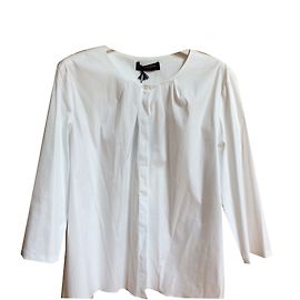 Camisa Piazza Sempione de popelina de algodón blanca
