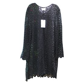 Chaqueta de crochet Stella Forest Negra Algodón