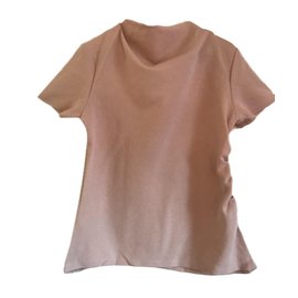 Top de algodón rosa Cos con fruncido lateral