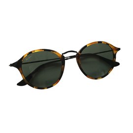 Occhiali da sole Ray-Ban Round Fleck Havana Leopardato