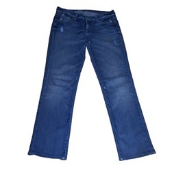 Vaqueros 7 For All Mankind Straight Leg Azules de Algodón Talla W28