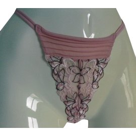 Perizoma in seta rosa Charlott - Autre Marque