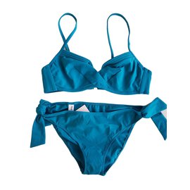 La Perla Bikini Blau Polyamid Größe 46