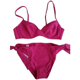 La Perla Bikini Fuchsia Rosa Polyamid Größe 46
