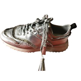 Sneakers Tod's in pelle argento