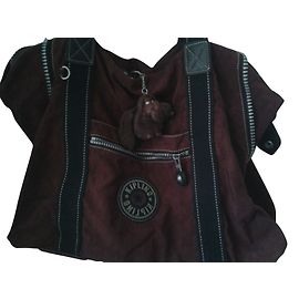 Autre Marque Borsa Tote Kipling Marrone Scuro Poliammide