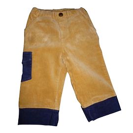 Pantalon garçon Baby Dior Beige Paille et Jean