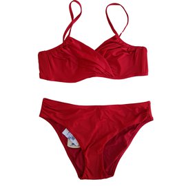 Traje de baño rojo La Perla de poliamida Talla 44