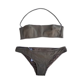 La Perla Zweiteiliger Badeanzug Beige Polyamid Größe 46