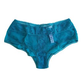 Braguitas de encaje de seda La Perla verde