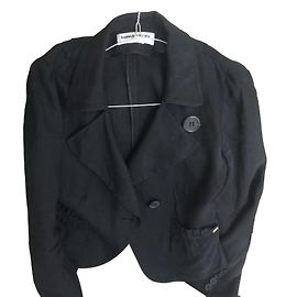 Sonia Rykiel Jacke aus schwarzem Leinen
