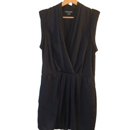 Vestido sin mangas Armani Exchange de algodón azul marino