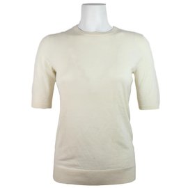 Top de lana merino Theory Crema S