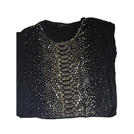 T-shirt in cotone nero Bcbg Max Azria