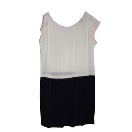Pablo De Gerard Darel Pablo by Gérard Darel Kleid aus Seide und Viskose Schwarz Rosa