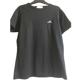 Top in cotone nero Nina Ricci con logo ricamato