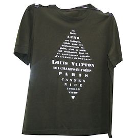 Louis Vuitton T-Shirt aus Baumwolle Khaki