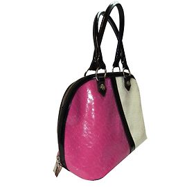 Borsa a mano Armani Jeans Bianca e Rosa in PVC