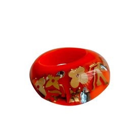Louis Vuitton Sonnenuntergang Orange Harz Ring