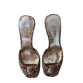Mule Guess in pelle marrone