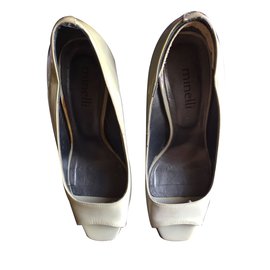 Décolleté Minelli in pelle grigia 36