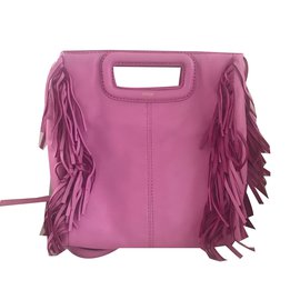 Borsa Maje M in pelle rosa