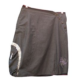 Autre Marque Falda de algodón gris talla 44