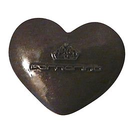 Spilla a Cuore in Metallo Fornarina Grigio Scuro