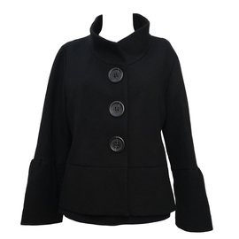 Gerard Darel Schwarzer Kurzmantel aus Wolle