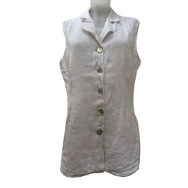 Blusa Gerard Darel de lino blanca
