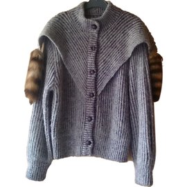 PELLINI Mohairjacke Grau - Autre Marque