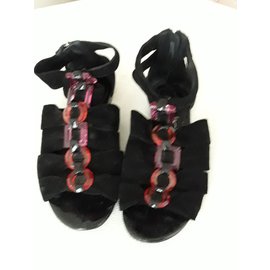 Sandali Miss Sixty in scamosciato nero