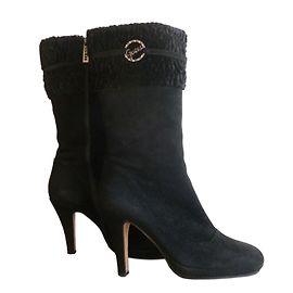 Botas de tacón alto Guess By Marciano de ante y piel negros