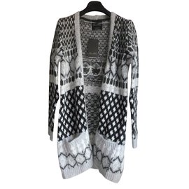 Zara Strickjacke aus Wolle und Mohair grau