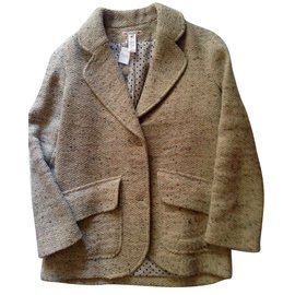 Bonpoint Nelle Tweedjacke Ecru