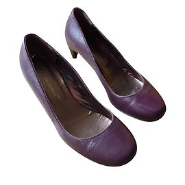 Karine Arabian Purple Leather Pumps Size 39