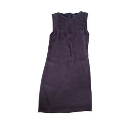 Cacharel Seidenkleid Lila Pflaume