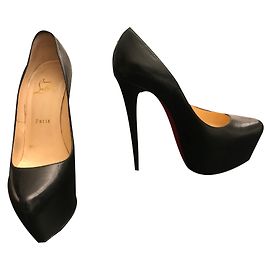 Christian Louboutin Daffodile Absatzschuhe Leder Schwarz 16cm