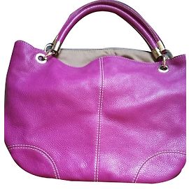 Borsa Lancel French Flair reversibile in pelle granulata rosa