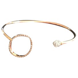 Autre Marque Bracciale semi rigido ZOCCAI in oro rosa e diamanti