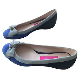 Ballerine Carel in velluto blu taglia 38