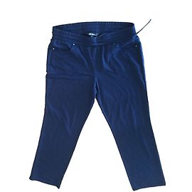 Autre Marque Pantalones azul marino de poliamida con 4 bolsillos