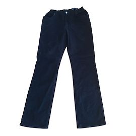 Autre Marque Pantalones de charol marrón