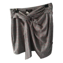 Falda Isabel Marant de lana Prince de Galles