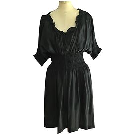 Isabel Marant Etoile Seidenkleid Schwarz