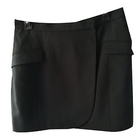 Autre Marque Falda de lana negra Theyskens Theory