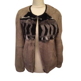 Cappotto di pelliccia Iro Beige