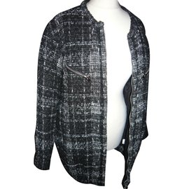 Cappotto Iro Analea a quadri effetto tweed